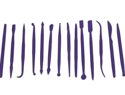 ESTECA PLASTICA Nº 1 (14 PIEZAS)        art 76 violeta