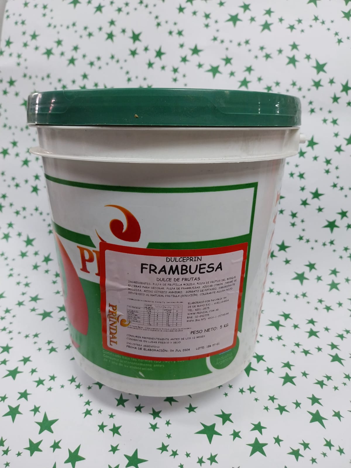 MERMELADA DE FRAMBUESA POTE X 5 KILOS DEWEY