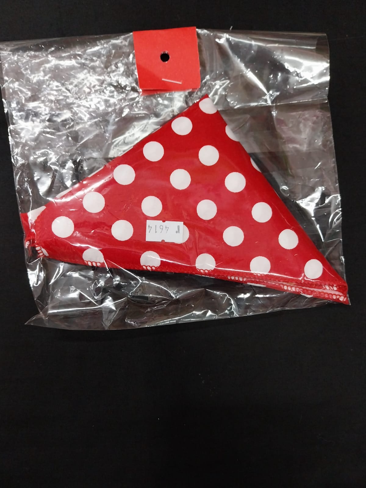 PAÑUELO NIÑA NEGRITA  X 1 lunares blancos