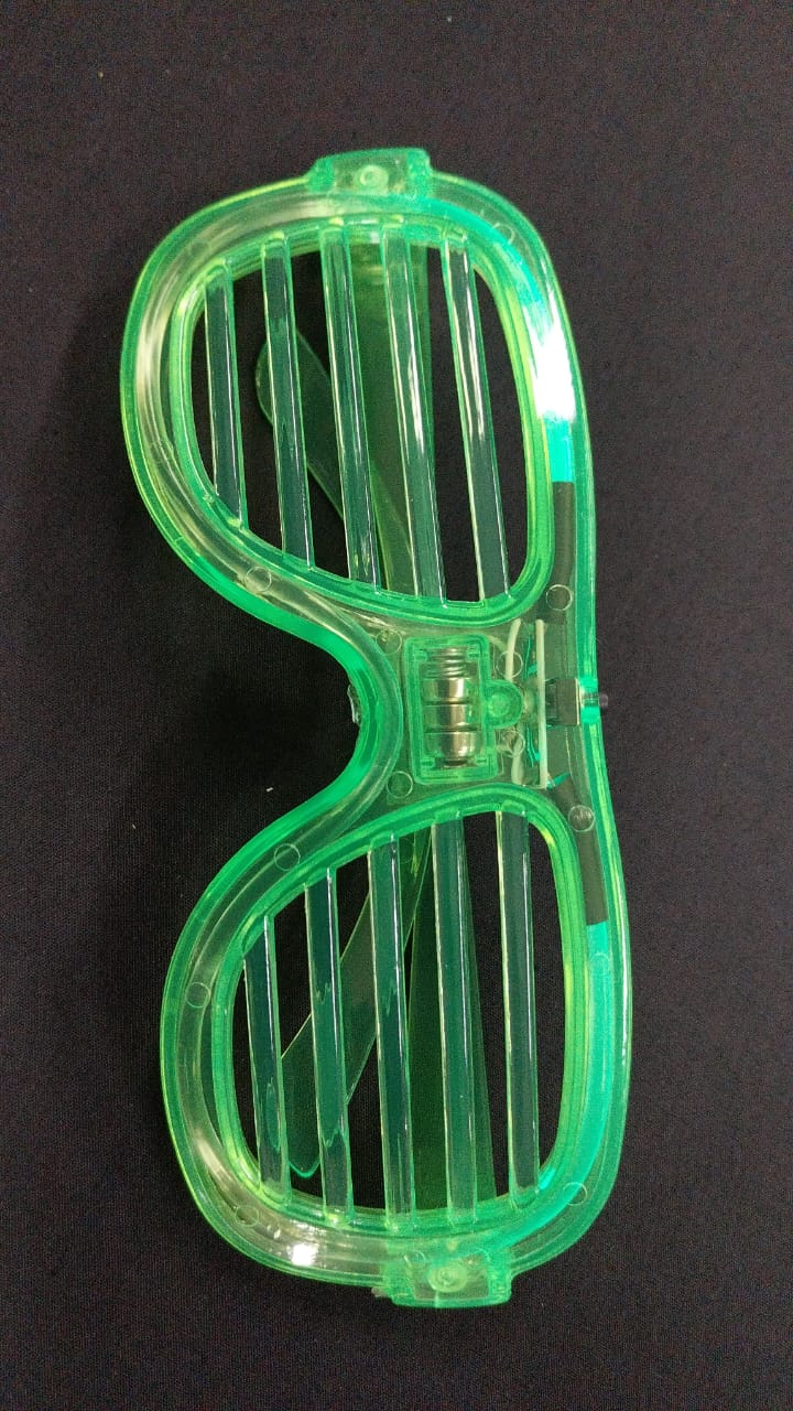 ANTEOJO LUMINOSO ACRILICO HILO LED COLORES SURTIDOS X UNIDAD YJ0369